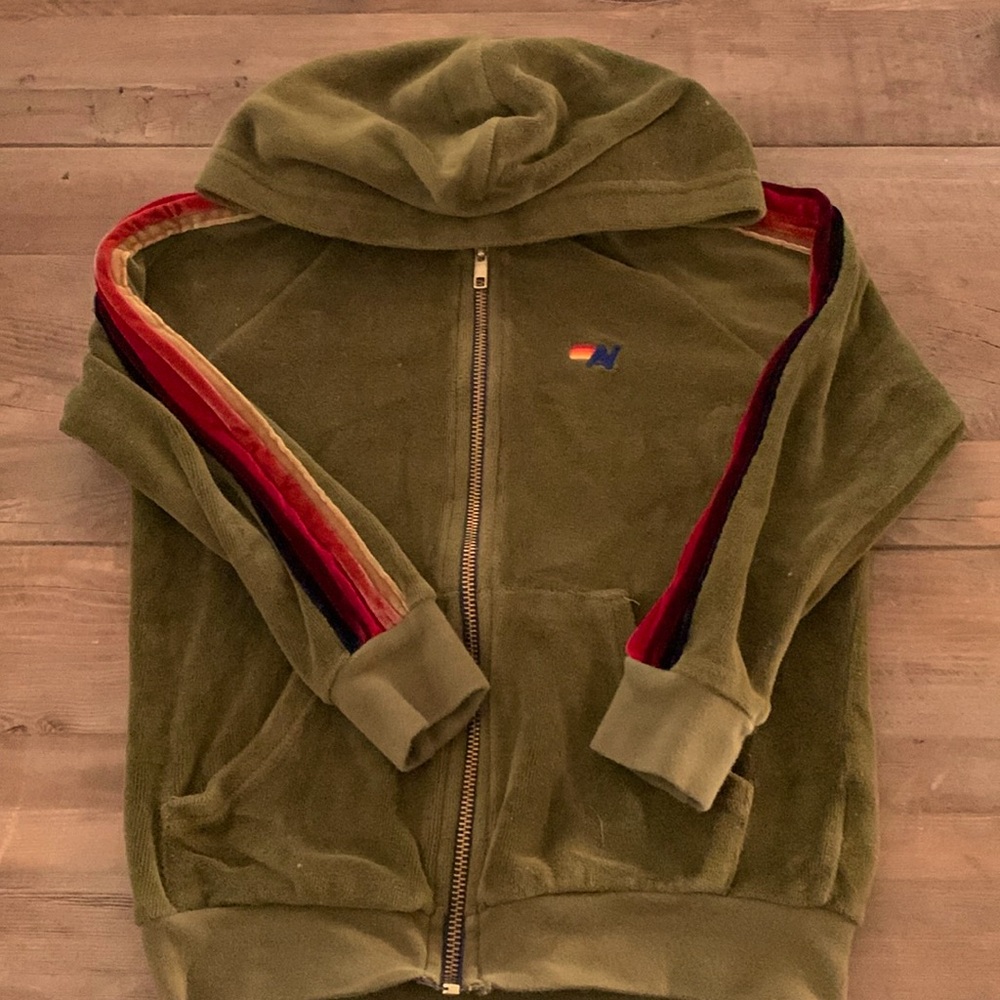 Aviator Nation 5 stripe hoodie